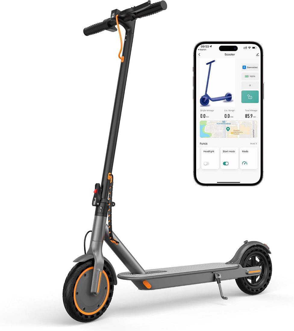MAXSHOT V1 Electric Scooter — Gray/Orange