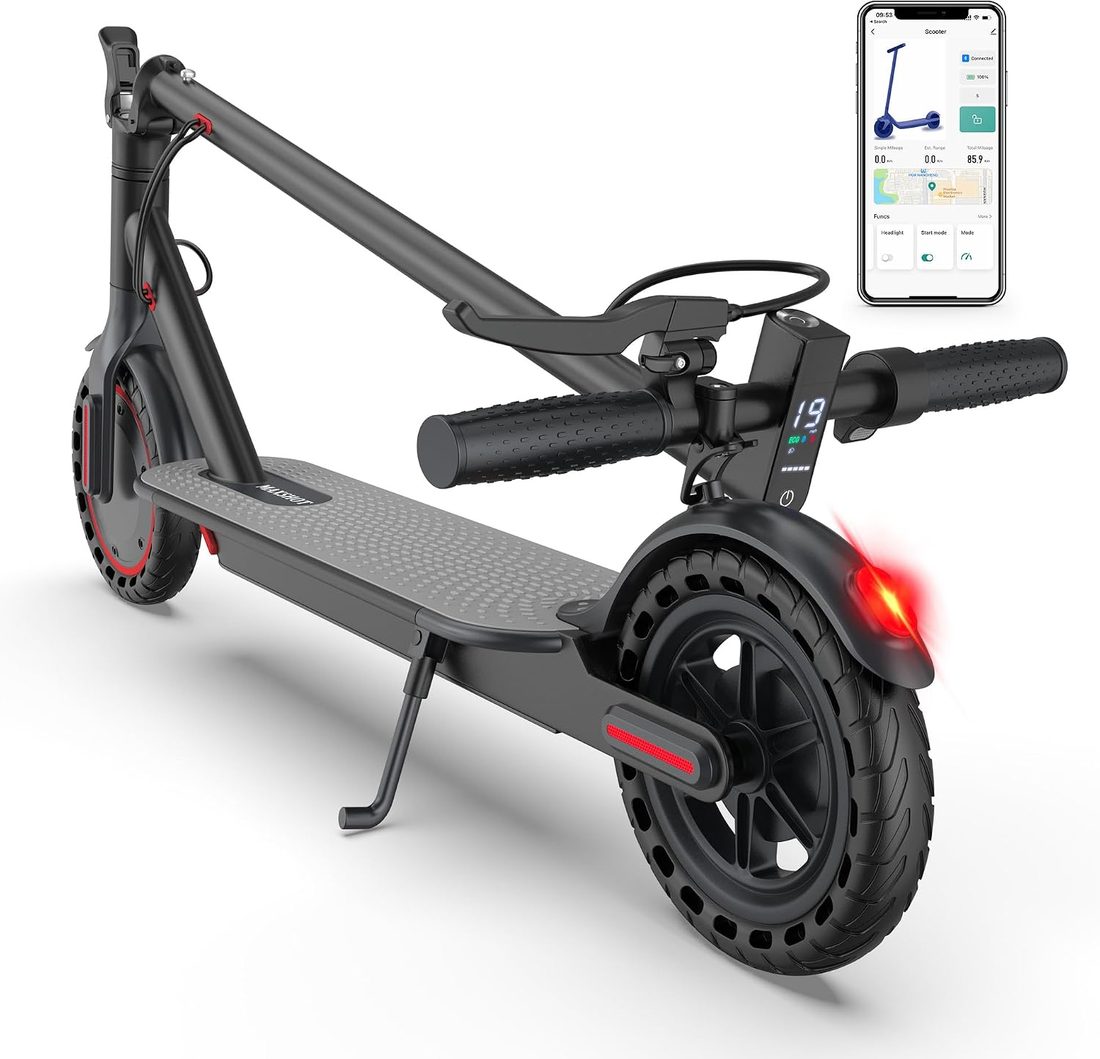 MAXSHOT V1 Electric Scooter — Red/Gray