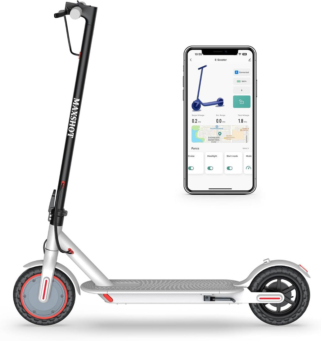 MAXSHOT V1 Electric Scooter — White