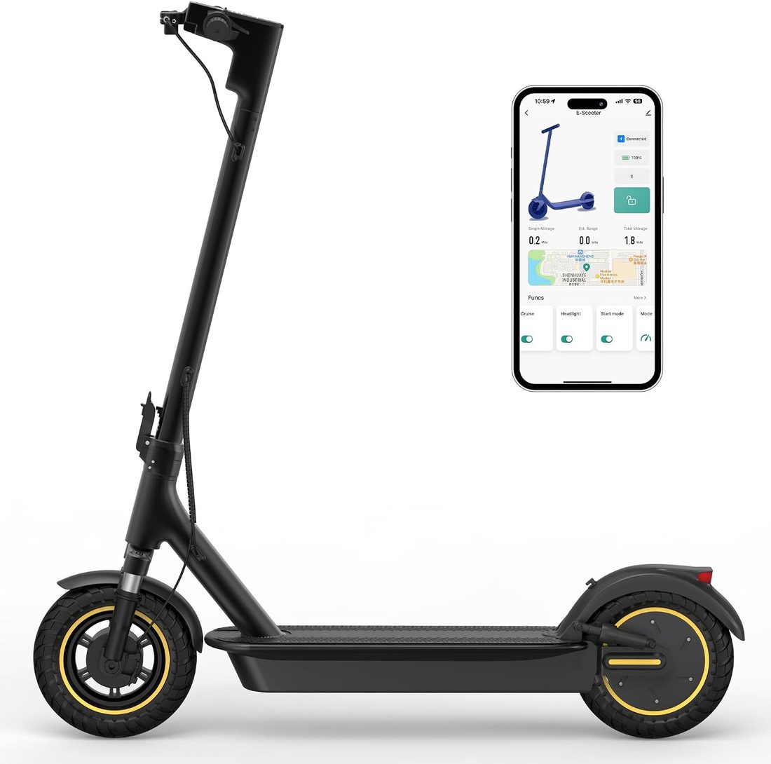 MAXSHOT V1 MAX Electric Scooter — Black/Yellow