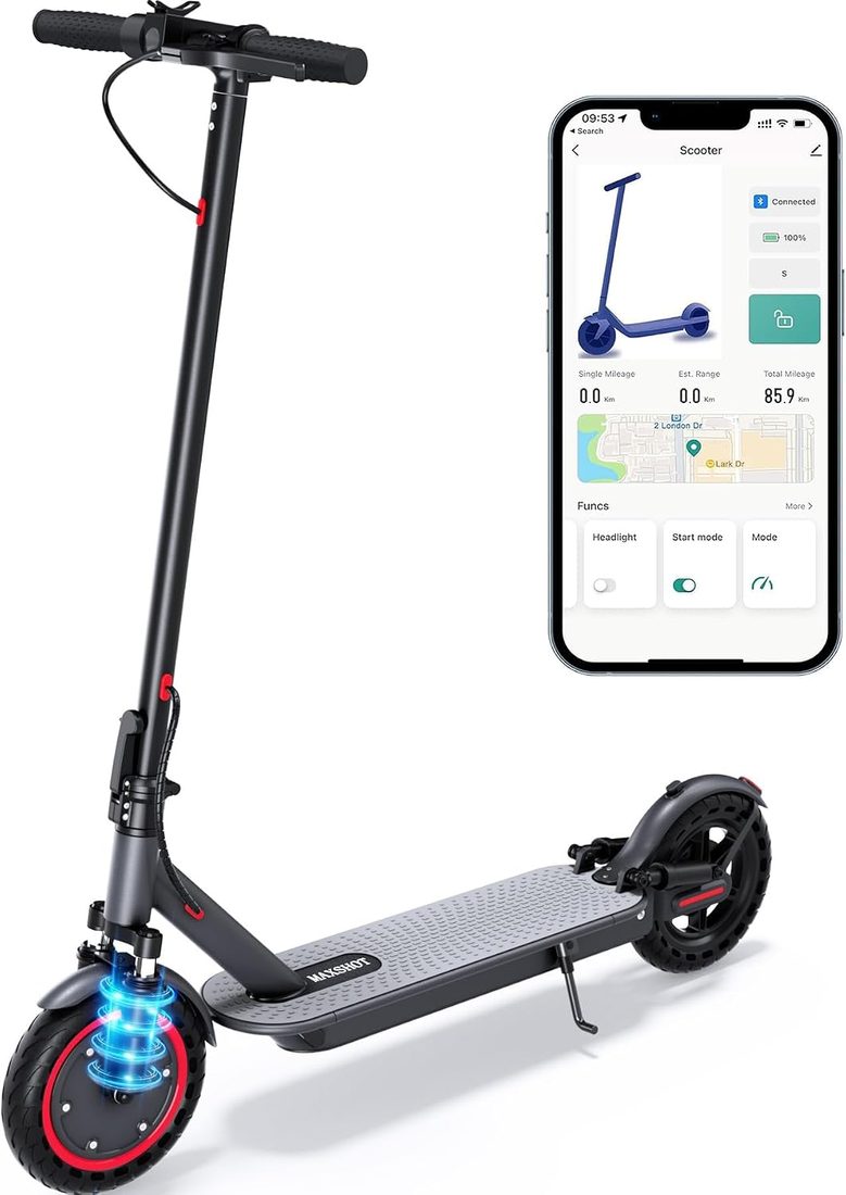 MAXSHOT V1 PRO Electric Scooter — Red