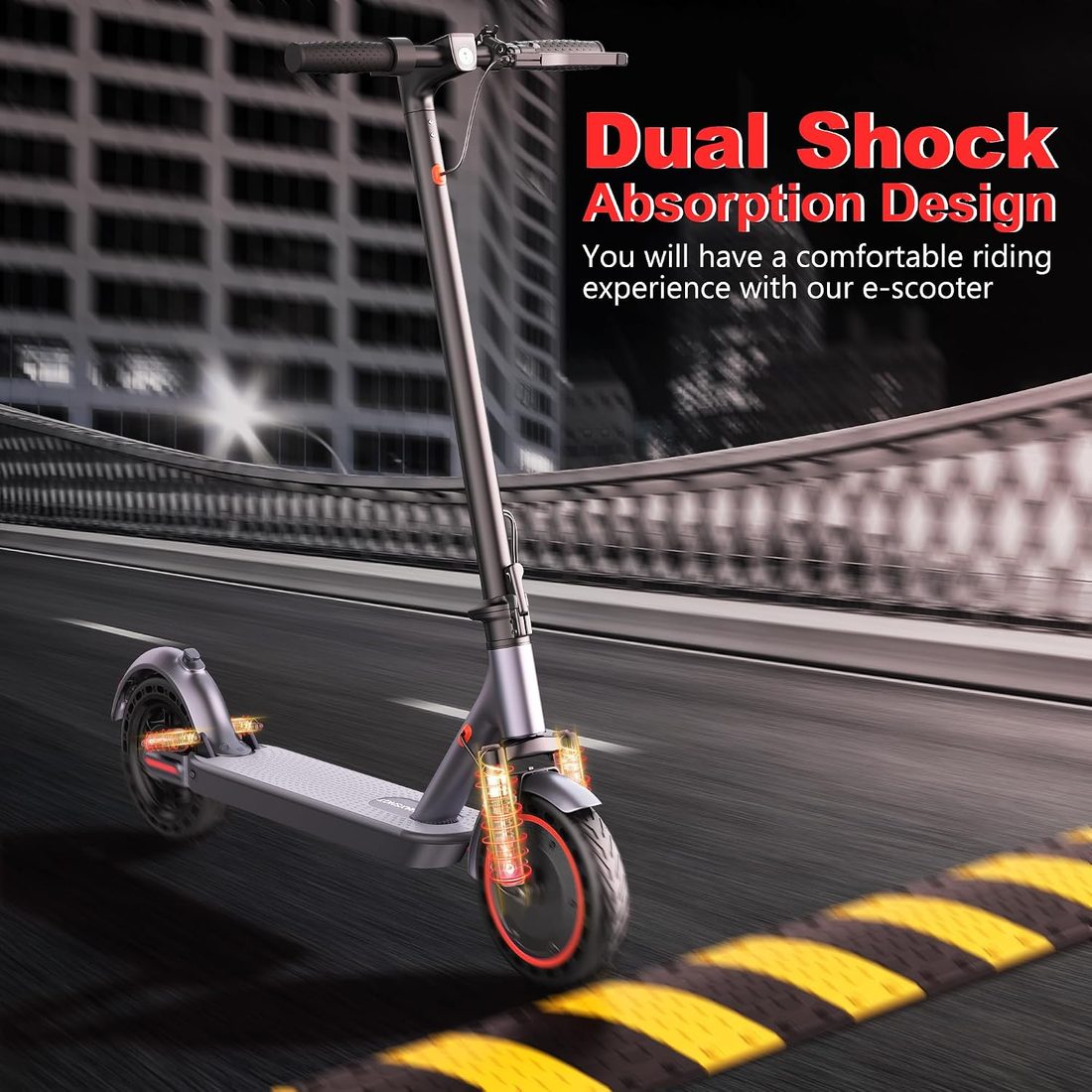 MAXSHOT V1S PRO Electric Scooter — Black, 22 mph photo 4