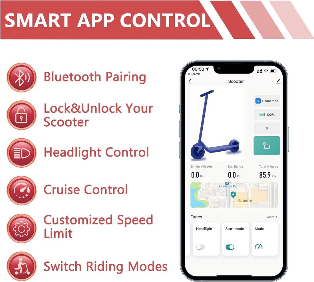 MAXSHOT V7 Electric Scooter — 16 mph Youth Setup photo 2