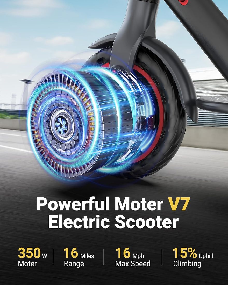 MAXSHOT V7 Electric Scooter — Dual-Lock Fold photo 5